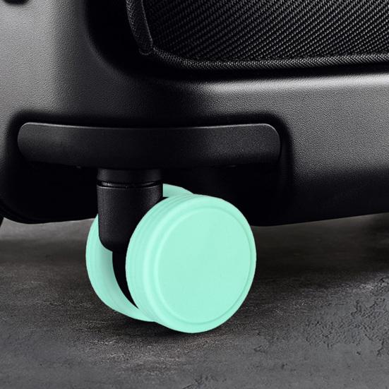 4/8-Piece Silicone Luggage Wheel Covers for Silent and Easy Installation