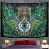 Lucky Hand Home Decoration Tapestry Wall Hanging Mandala Witchcraft Tapestry Yoga Mat Bohemian Upholstered Sofa Blanket
