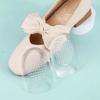 S L Size Silicone Transparent Height Increasing Pad for Men and Women's Heel Pads, Half Height Increasing Pad