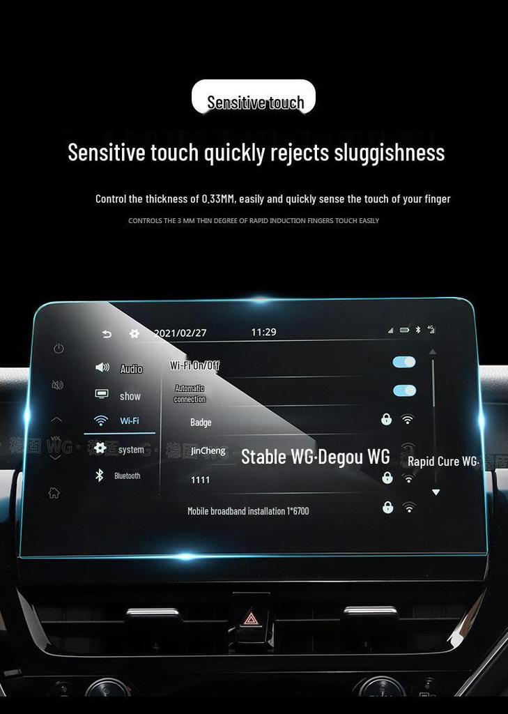 Toyota Camry 24-25 Center Console Tempered Glass Screen Protector