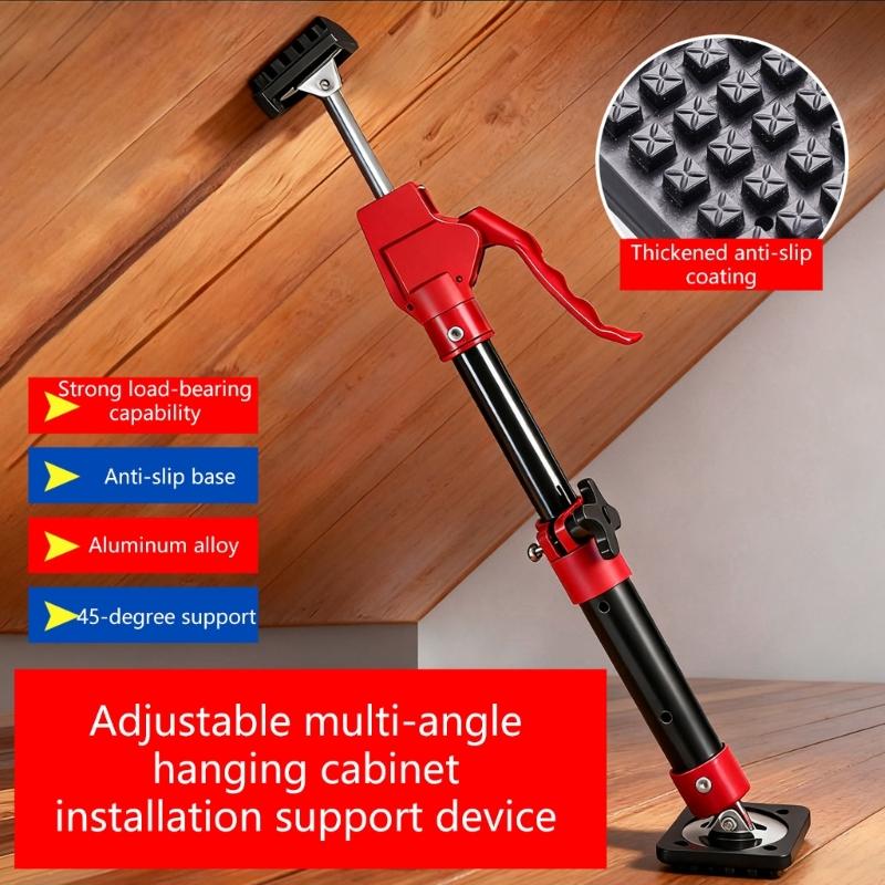 180 Degree Rotatable Heavy Duty Support Bracket with Nonslip Pad For Stable Cabinet Support Height Adjustable Design