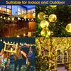 Christmas Light Solar Waterproof  Ball Garden Solar Lamp Power Led String Globe String Lights Holiday Home Decorations