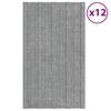 VidaXL Roofing Panels 12 Pcs Galvanized Steel Silver 80x45 Cm 317209