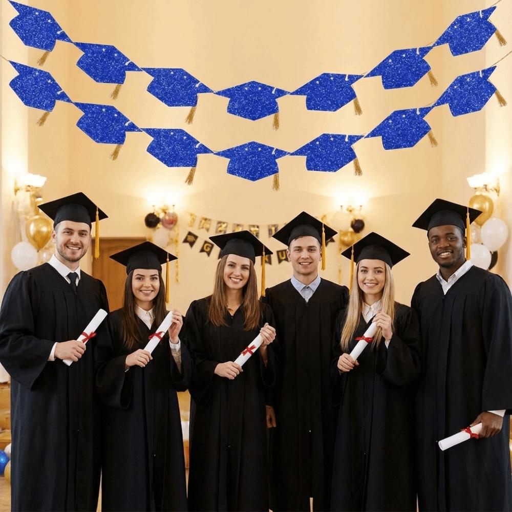 2Pcs with Tassels Graduation Party Banner Graduation Party Hanging Decorations Graduation Party