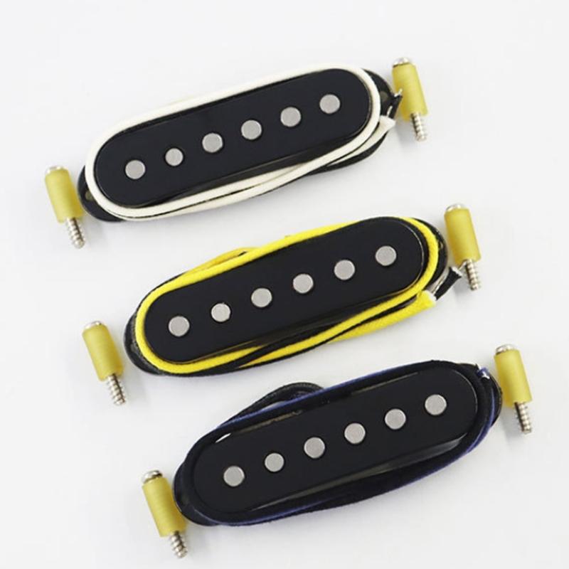 6 Strings Guitar Pickups Single Noise Reductions Pickups Single Coil Electric Guitar Pickup Neck and Bridge Guitar Parts