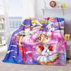 Japanese anime cute cartoon theme Sailor Moon Tsukino Usagi blanket suitable for home beds, sofa covers, office nap, outdoor warm blankets O11