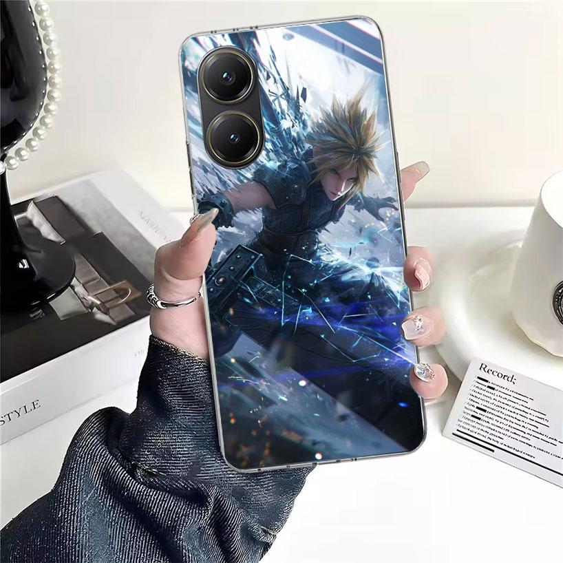 Final Fantasy FF VII Soft Phone Case For Xiaomi Redmi 15C 15 13C 13 Poco X5 X6 X7 F7 Ultra M7 12C 12 10 10C 9C 9A 9T 9 Fundas Po