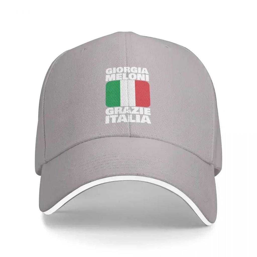 Giorgia Meloni Grazie Italia Italian Prime Minister Fratelly dItalia Cap Baseball Cap Caps Beach Cap Woman Men's
