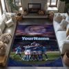 Manchester City Customize Your Name Floor Mat Design for Bedrooms Game Room Dormitory Foyer Antislip Carpet Decorate Offices Wedding Party Gift