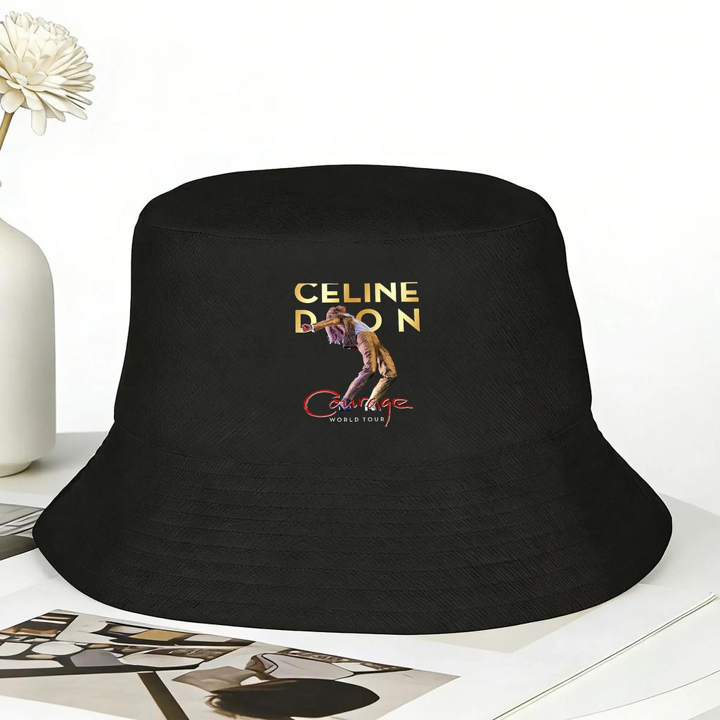 Celine Dion Fischerhut Street Style Fischerkappen Tragbare Angel-Sonnenhüte Für Männer Frauen Mode Grafikmütze