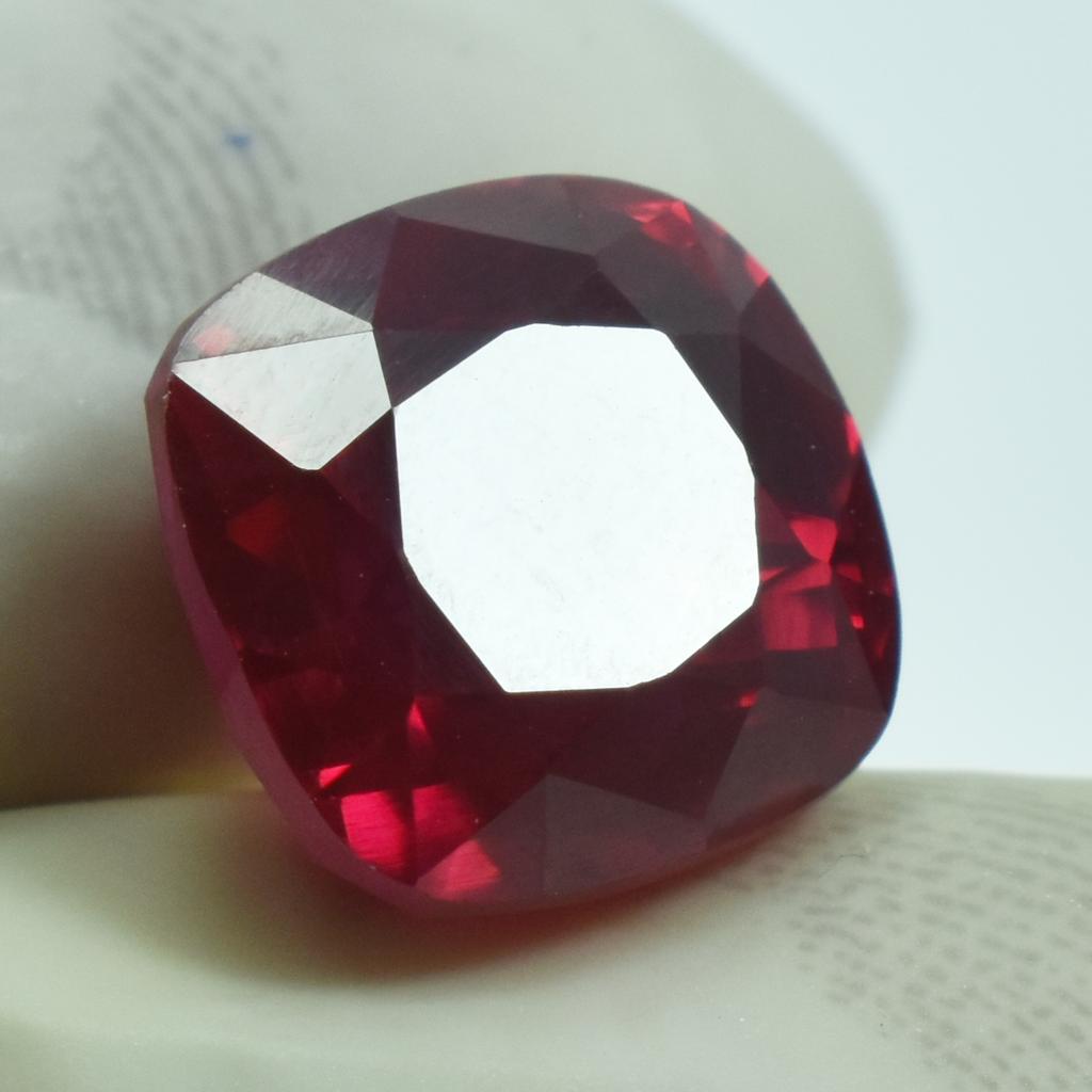 Red Ruby Square Cushion Shape 7.35 Carat CERTIFIED Natural Loose Gemstone SU-1188