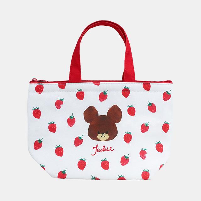 [Bandai] Jackie the Little Bear Mini Cooler Bag (Strawberry Edition)