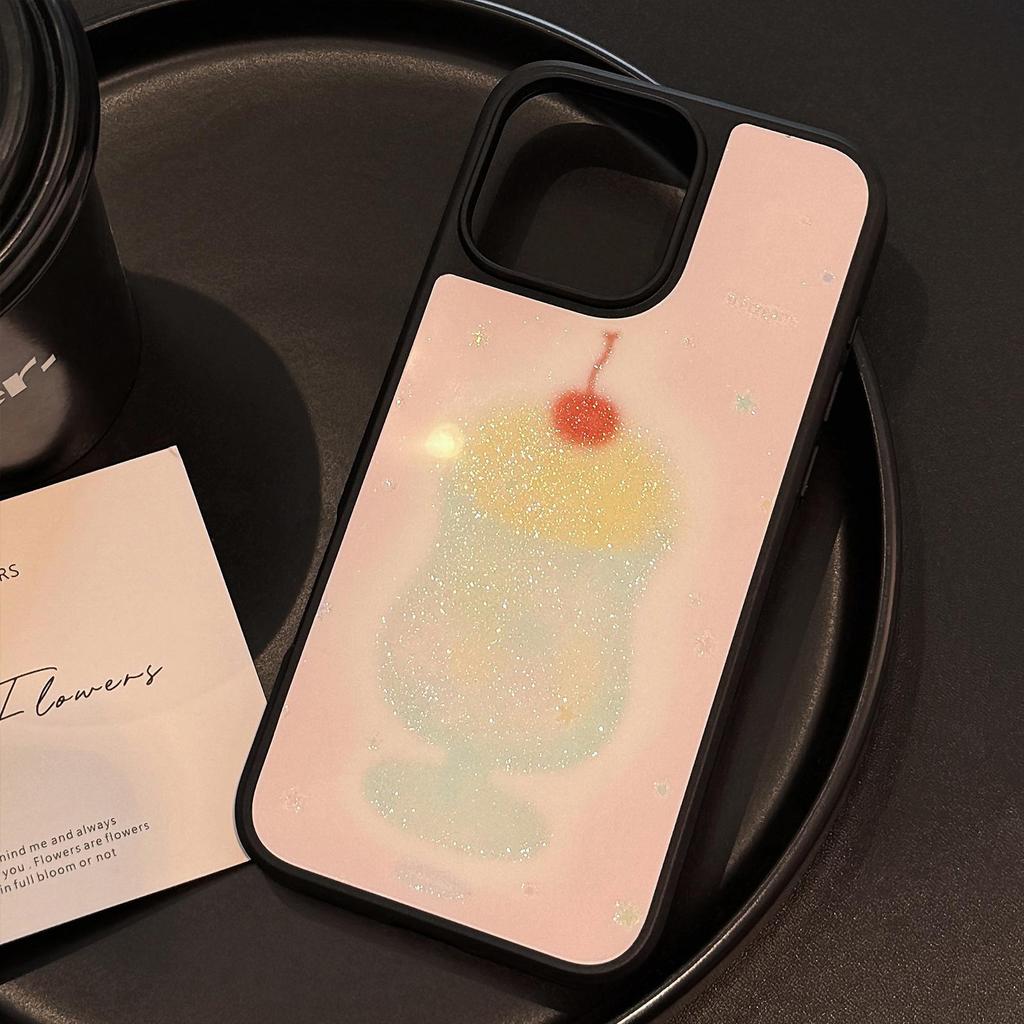 Creative Wine Glass Phone Case for iPhone 13 iPhone 15 iPhone 16 Pro Max