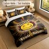 Bedding Set 1 Duvet Cover 2 Pillowcases Nirvana Print Soft Bed Linen Bedroom Decor