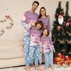 Family Matching Print Sets Pajamas Loungewear Outfits Family Matching Long Sleeve Tops+Pants Set
