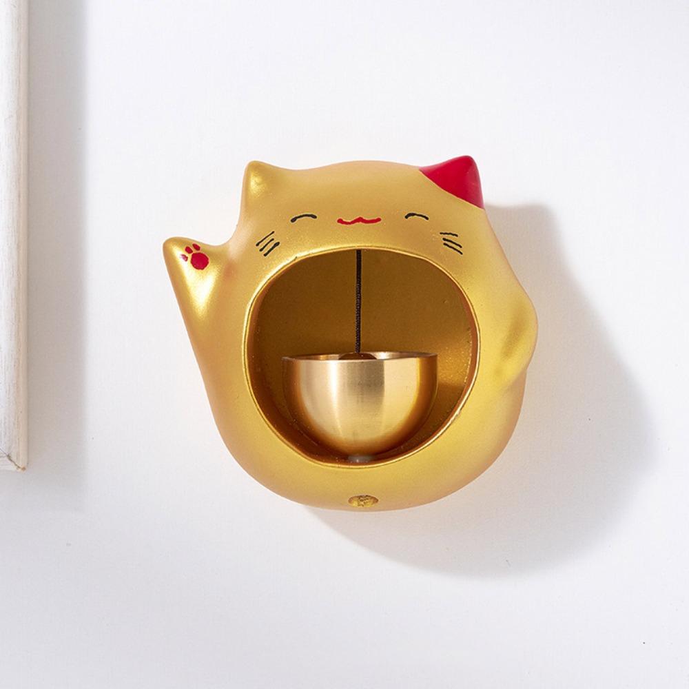 Lucky Cat Door Bell Magnetic Door Chime Ornaments Creative Wind Chime  for Door Wall