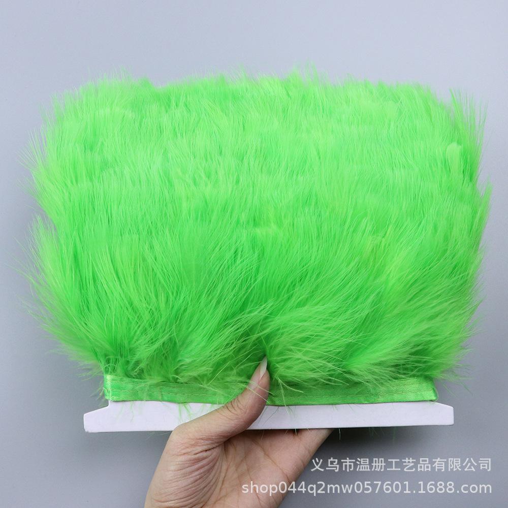 Encryption 8-10Cm Vascular Flannel Edge Clothing Accessories Material Colored Turkey Fluff Skirt Headdress
