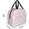 Polar Bear Pattern Leaf Leaves Lunch Bag Travel Box Work Bento Cooler Reusable Tote Picnic Boxes Insulated Container Lunch Bags