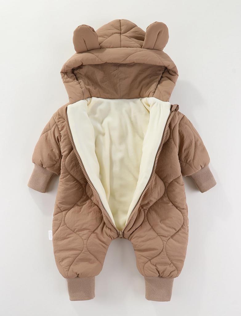 Maeau Newborn Baby Girl Romper for Fall and Baby Outdoor Cold Weather Long Bear Baby Light Size 73 Winter, Coat, One-Piece, Coverall, Sleeve, Design,
