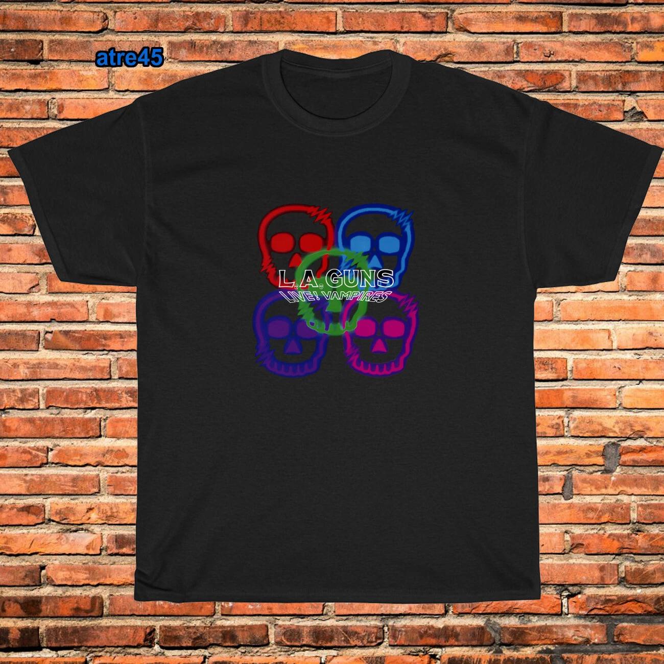 Men s and Women s T-shirts L.A GUNS Cocked N Loaded M