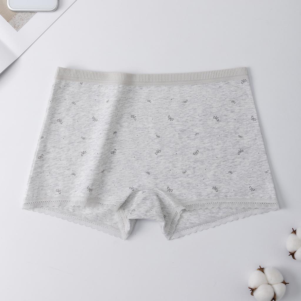 Women S High Waisted Cotton Boxer Briefs Antibacterial Anti Chafe Safety Underwear