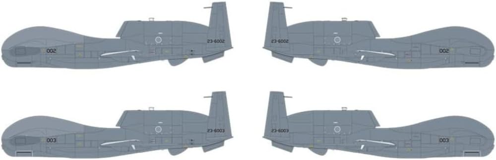 PLATZ Japan Air Force Global Hawk Unmanned Reconnaissance Misawa Air Base Reconnaissance with 1/72 Self-Defense RQ-4B Aircraft, Squadron, Photo-etched