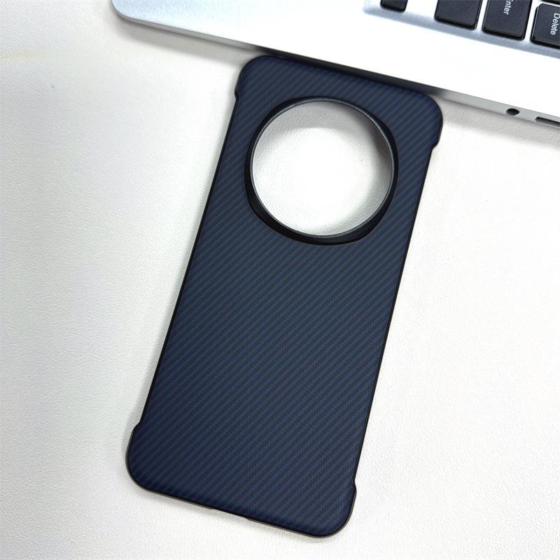 Applicable To Honor Magic7 Mobile Phone Case Without Border Large Hole Carbon Fiber Pattern Sticker Honor X60 Magnetic Anti-drop Protection