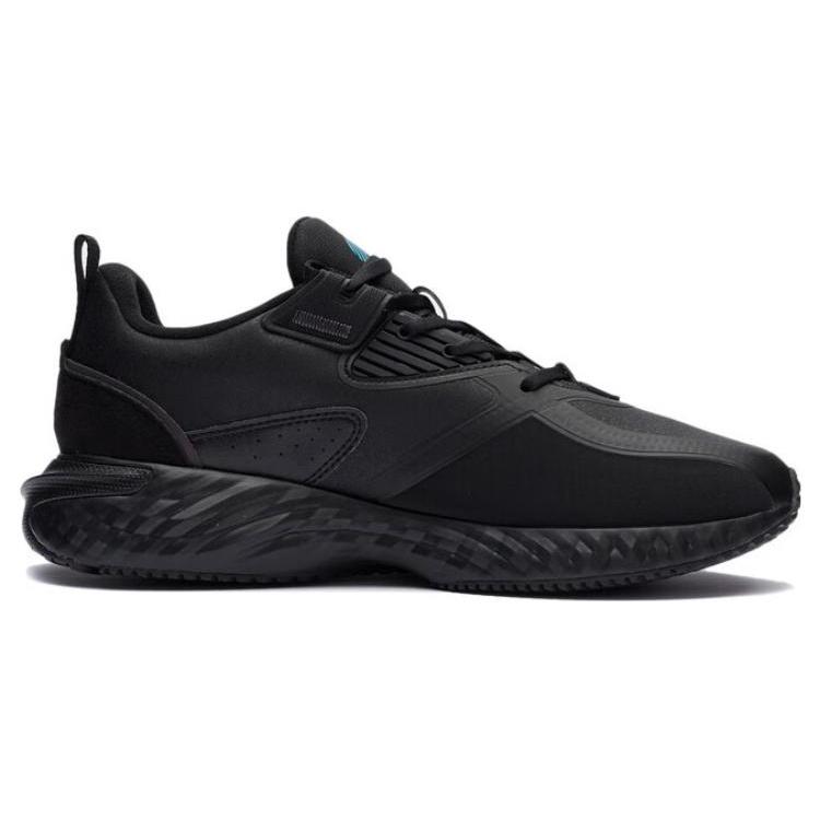 New LiNing Cloud Shield Wear Resistant Slip Resistant Low Top Running Shoes Men's Black AGLR233-54