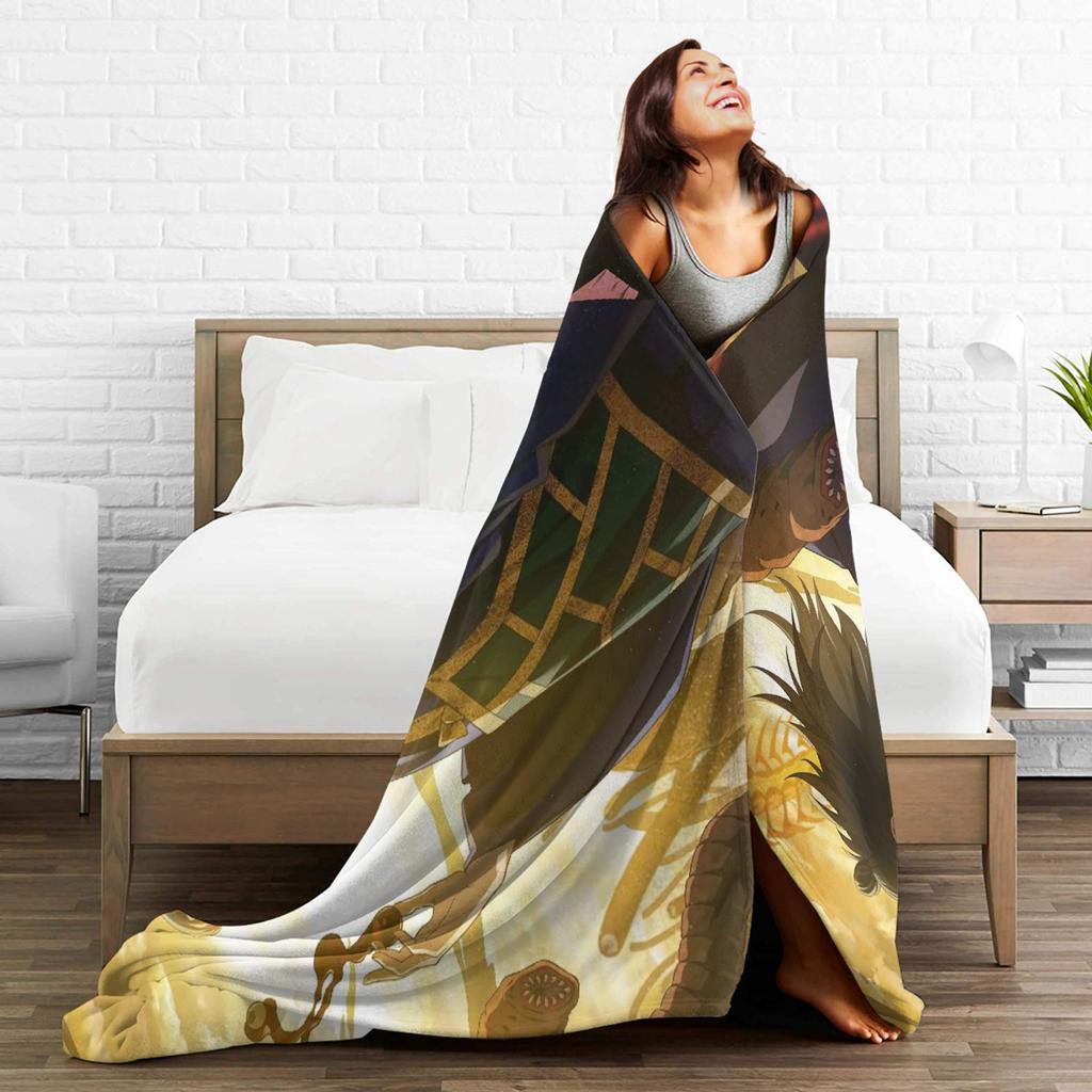 Geto Suguru Jujutsu Kaisen Blanket Quality Warm Throw Blanket Winter Child Couch Chair Print Bedspread