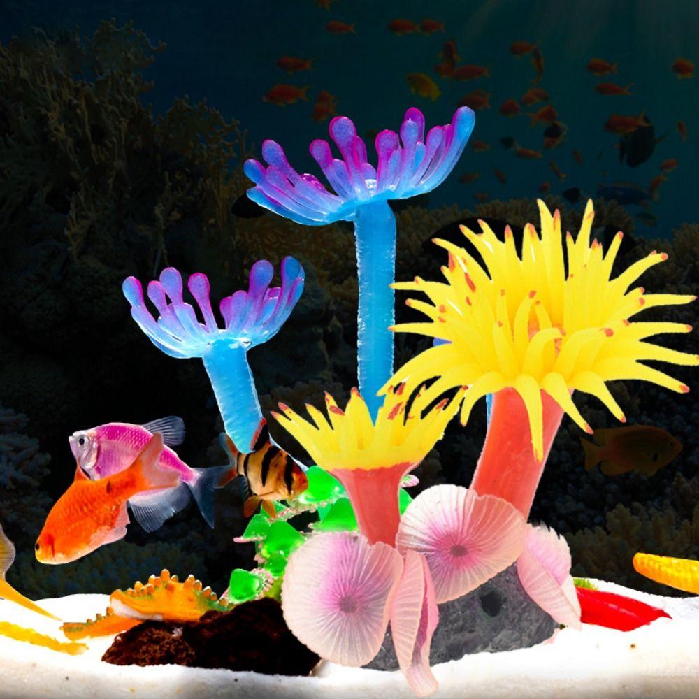 Colorful Aquarium Accessories Fish Tank Decoration Artificial Coral Fake Coral Coral Reef Stone