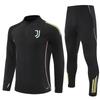 Juventus Semi-Zipper Long-Sleeved Short-Sleeved Training Clothes Sports T-Shirt Pre-Game Warm-Up Vest Football Jersey