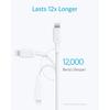 [Set of 2] Anker PowerLine II USB-C & Lightning Cable 0.9m Set of 2 MFi certified PD compatible Compatible with iPhone 14 / 13 / 12 / SE (3rd generati