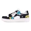 Li Ning Tianji Hawaii Plant Low top Skateboard Shoes Women's Black White AGCP362-15(TeamR-)