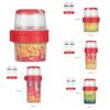 300/480/670/870/1070ML Oatmeal Nut Yogurt Salad Cup Food Storage Box Seal Container Set 2-layer Crisper Cup Sauce Cup Lunch Box