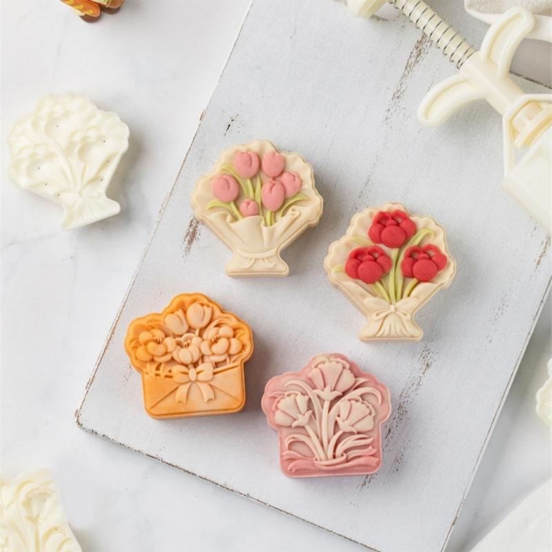 Multifuntional Dessert Molds Flower Shape Pastry Molds Pastry Decorating Tool Baking Molds Suitable for Baking Dessert