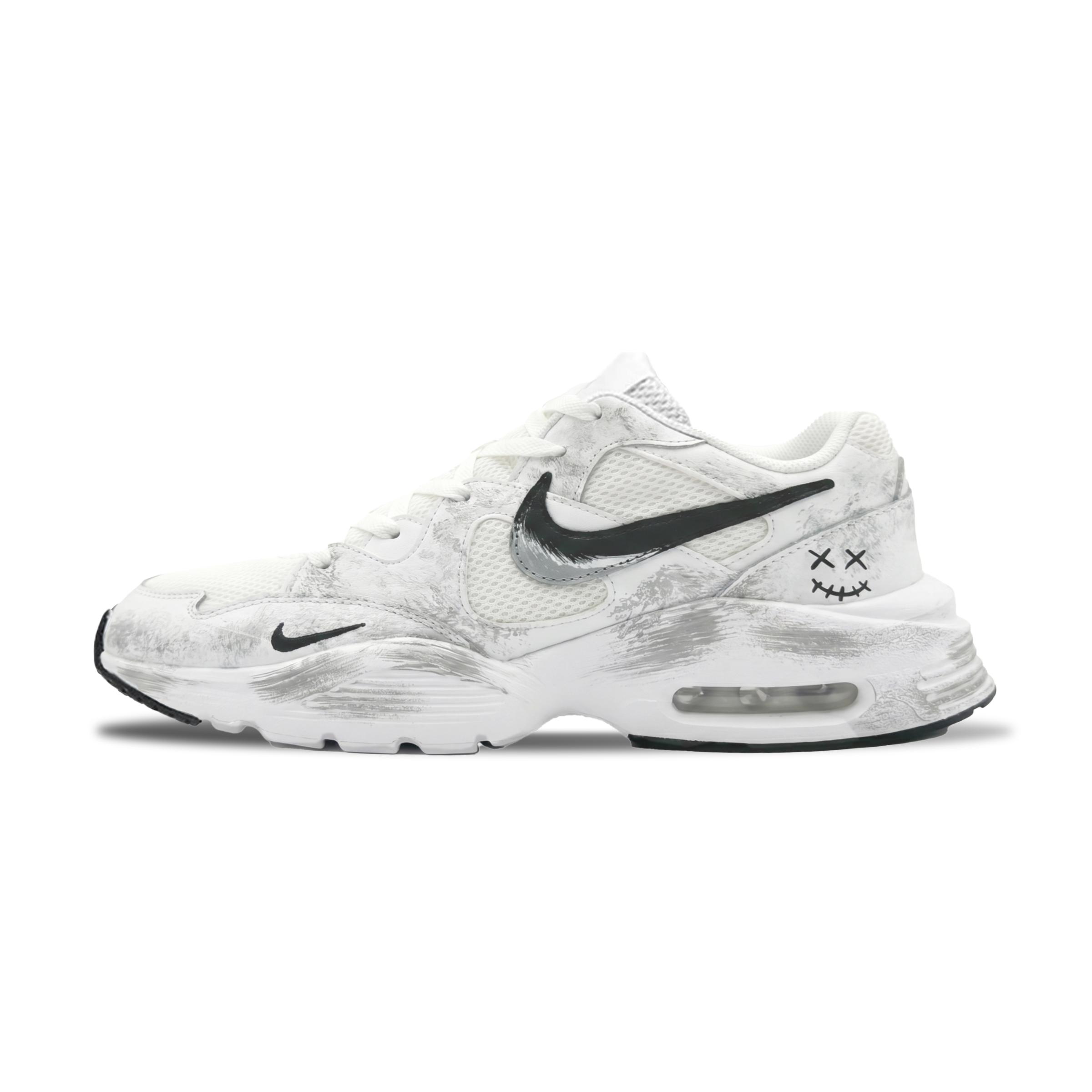 

Nike Air Max Fusion Cushioning Abrasion Resistant Low top Running Shoes Men s Black White CJ1670-102(Team2200-) 42