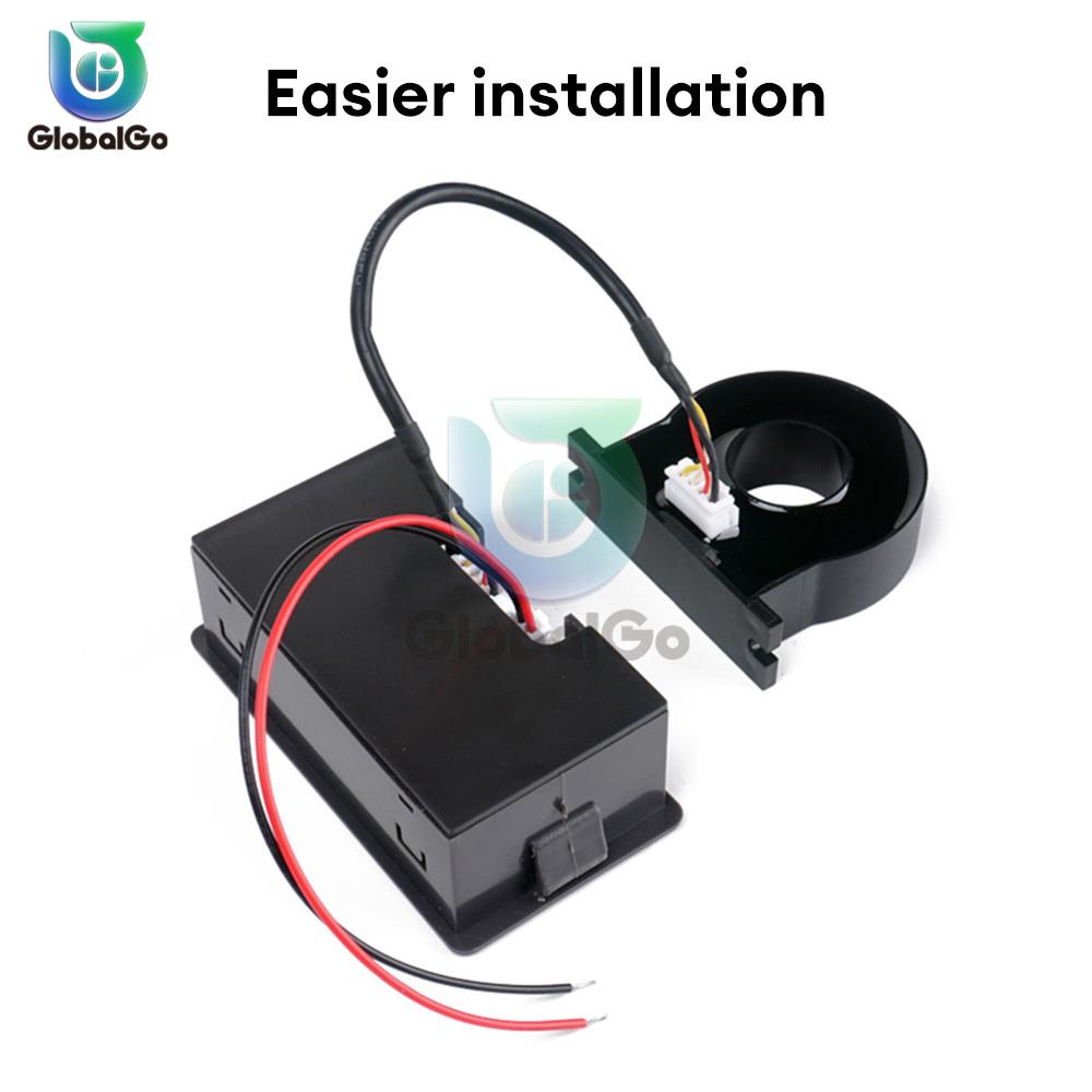 H56CH Hall Coulomb Meter Ammeter Voltmeter 9-100V 400A LED Voltage Current Tester Capacity Indicator Battery Monitor