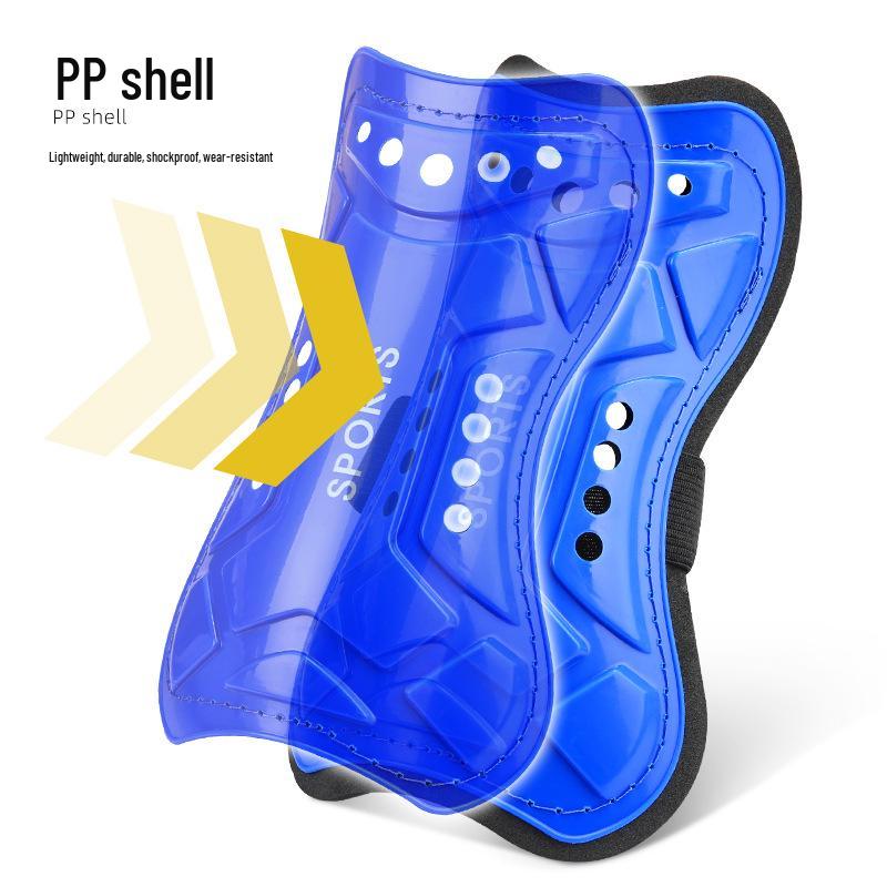 Double-Layer Strapped Football Shin Guards for Adults & Kids – Thick Protective Calf Gear for Outdoor Training