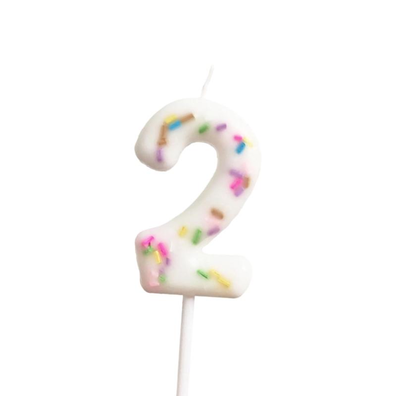 Unique Kids Birthday Cake Candle Decoration Colorful Wax Number for Party Celebration and Family Gatherings