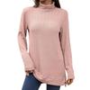 Women's High-Neck Loose-Fit Long-Sleeve Top Sweatshirt