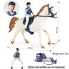 Oenux Zoo World Farm Animal Horse Cow Pig Sheep Goat Donkey Model Action Figures Lion Tiger PVC Educational Cute Kids Toy Gift