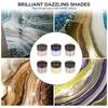 Metallic Pigment Powder 4 Colors Fine Resin Pigment Powder Each Bottle 20g Resin Color Pigment for Epoxy Resin Coloring