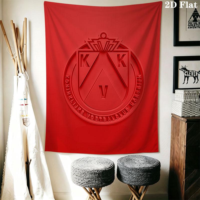 Kortrijk logo Wall Hanging Printed Fabric Blanket Decorative Tapestries for Bedroom Living Room Home Decor