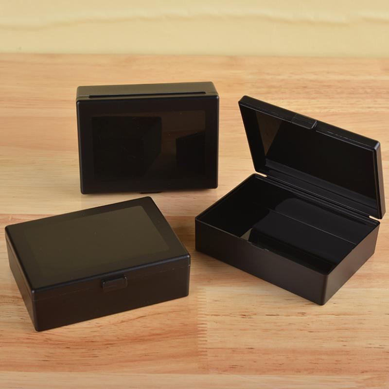 Průhledný plastový úložný box na karty Pocards Malý úložný box na karty Stolní organizér Klasifikační box Kancelářské potřeby