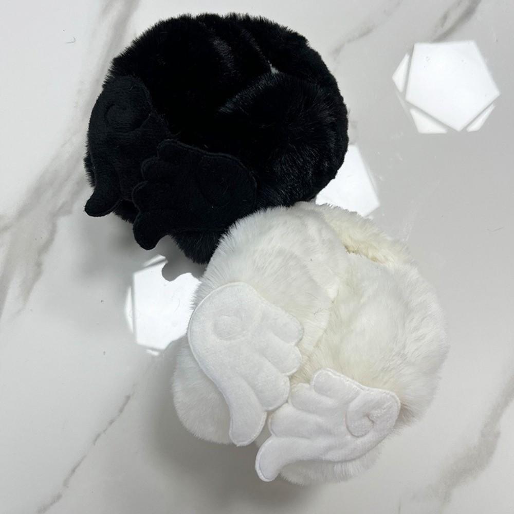 Foldable Angel Wing Earmuffs Soft Plush Outdoor Earflap Protection Ear Cover  for Girls