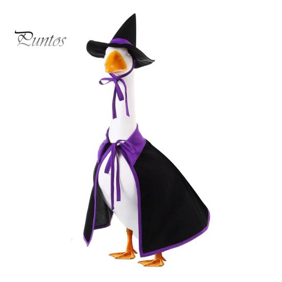 Holiday Yard Goose Attire Halloween Ghost Outfit, Christmas Porch Apparel, Festive Costume for 23 Inch Statue, Outdoor Garden Lawn Decoration Outfit