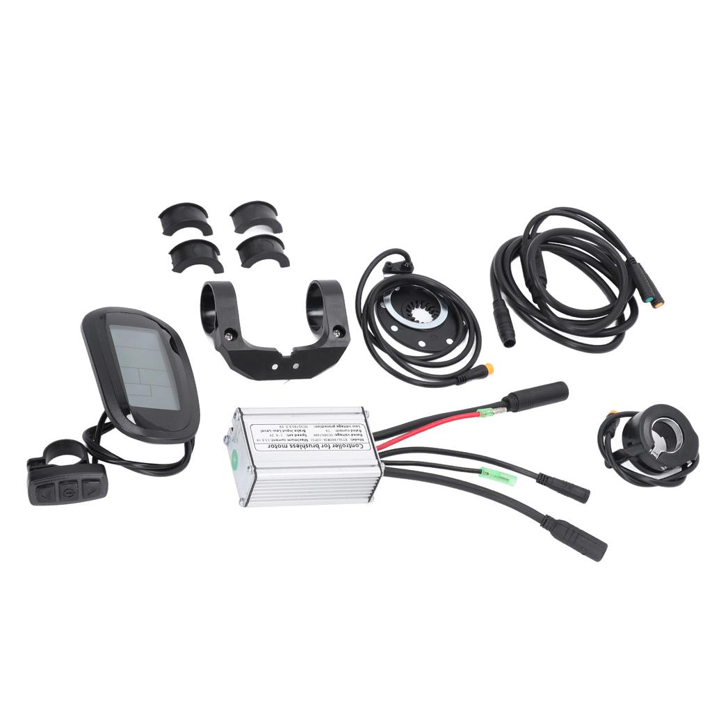 Electric Bike Conversion Kit LCD6 Display Full Waterproof DIY Electric Mountain Bicycle Modification Kit 15A