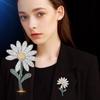 Senior Brooches Flower Leaf Brooch Pins for Women Suit Pendant  Fashion Brooches Jewelry