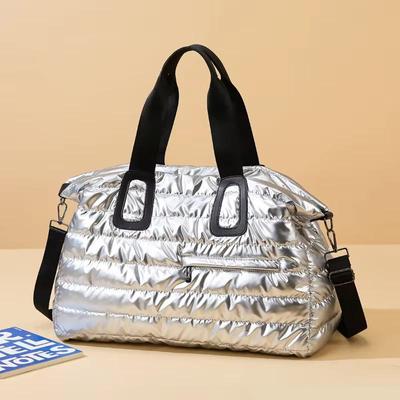 Yogodlns Jednobarevné Bright Surface Sportovní Fitness kabelky Taška přes rameno Módní Velkokapacitní voděodolná nylonová crossbody kabelka