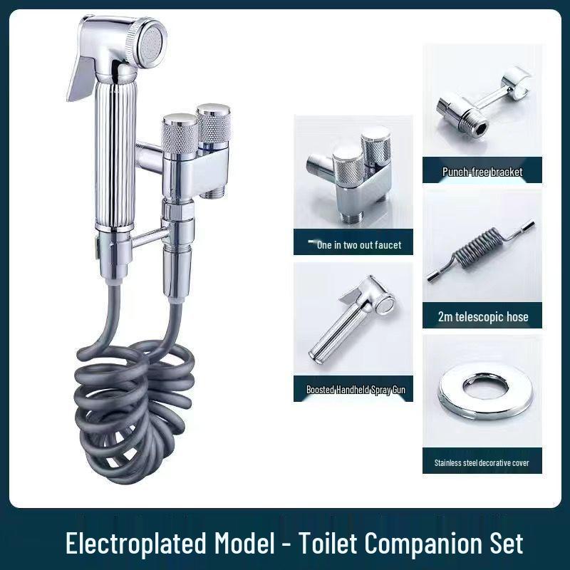 All-Copper Dual-Control Water Angle Valve Set for Toilets